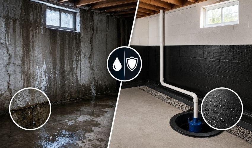 Basement Waterproofing vs Damp Proofing
